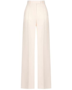 Valentino Garavani Pleated Concealed Trousers - White