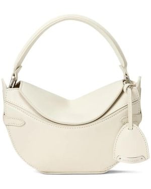 Ralph Lauren Top Handle Leather Mini Bag - Natural