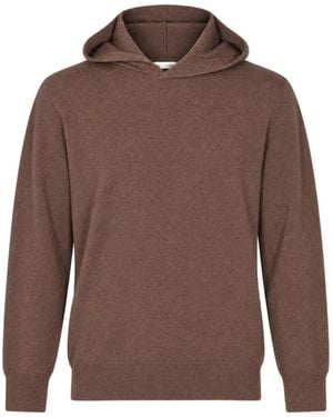 Altea Long-Sleeved Wool Hoodie - Brown