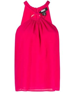 DKNY Georgette-Bluse - Pink