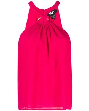 DKNY Georgette-Bluse - Pink