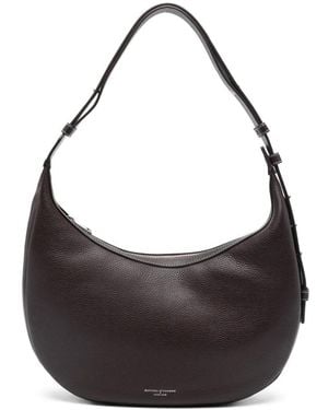 Aspinal of London Hudson Crescent Crossbody Bag - Black