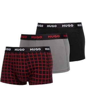 HUGO ロゴ ボクサーパンツ セット - レッド