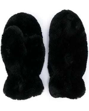 Apparis Coco Fäustlinge Aus Faux Fur - Schwarz