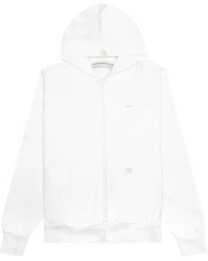 Advisory Board Crystals Zip-up Logo-detail Hoodie - ホワイト