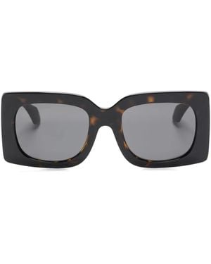 Versace Occhiali Da Sole Squadrati - Grigio