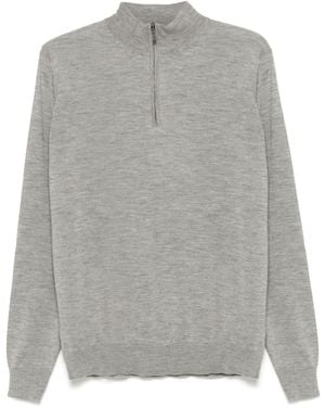 Colombo Mock-Neck Jumper - Grey