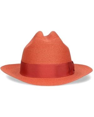 Borsalino Ennis Ribbon Hat - Red