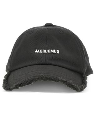 Jacquemus Artichaut Frayed Baseball Cap - Black