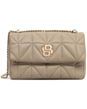 BOSS Quilted Chain Shoulder Bag - Natural
