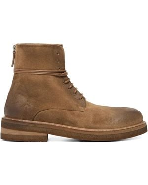 Marsèll Parrucca Lace-Up Suede Boots - Brown