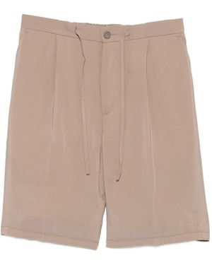 Hevò Torrelapillo Drawstring Shorts - Natural