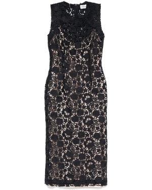P.A.R.O.S.H. Peonia Midi Dress - Black