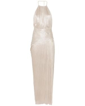 Maria Lucia Hohan Robe Sheila À Coupe Longue - Blanc