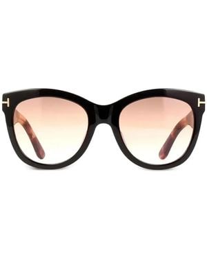 Tom Ford Cat-Eye-Sonnenbrille Mit Vollrand - Braun