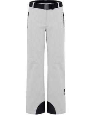Colmar Belt Striped Ski Pants - Gray