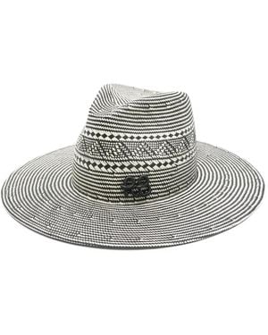 Ruslan Baginskiy Patterned Logo-Detail Hat - Grey