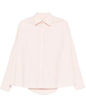 Plan C Buttoned Long-Sleeve Shirt - Pink