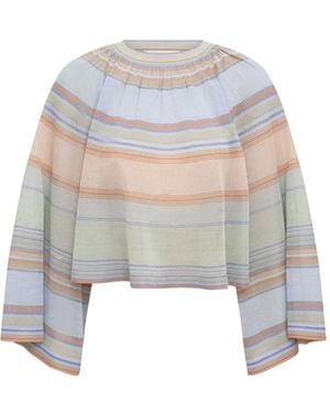 Zimmermann Indra Bell-Sleeved Top - White