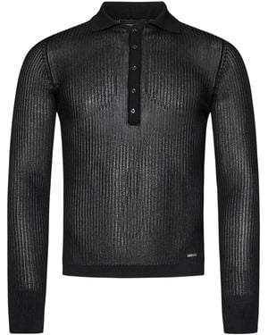DSquared² Long Sleeve Knitted Top - Black