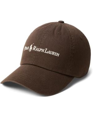 Polo Ralph Lauren Logo-Embroidered Baseball Cap - Brown