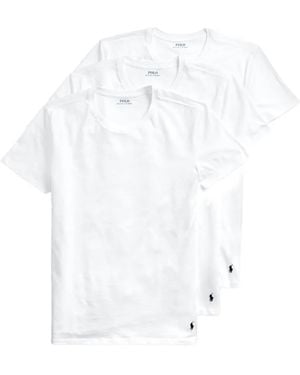 Polo Ralph Lauren Slim Crewneck Undershirt (pack Of Three) - ホワイト