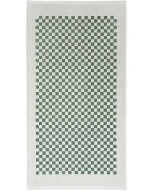 BAINA Roman Chequered Pool Towel - Green