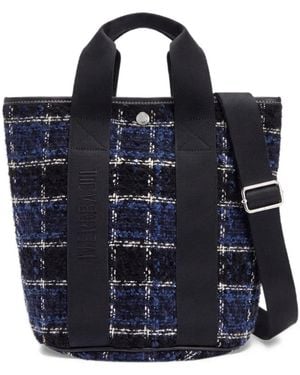 Rue de Verneuil Cruise Checked Tote Bag - Blue