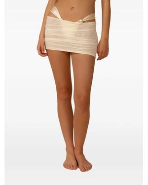 Montce X Elsa Hosk Ruched Skirt - Natural