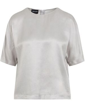 Giorgio Armani Satin Blouse - White