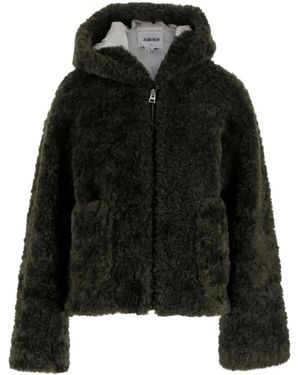 Jakke Hooded Long-Sleeves Coat - Black