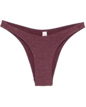 Bondeye Bragas De Bikini Con Efecto Brillante - Morado