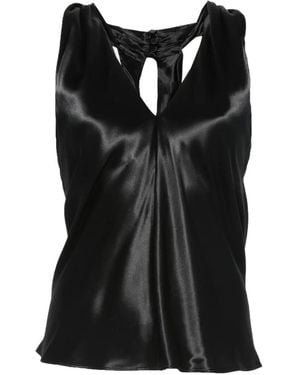 ANDAMANE Blusa Zeyne Con Scollo A V - Nero