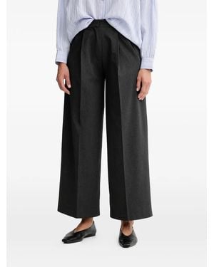 Sessun Pleated Wide-Leg Pants - Black