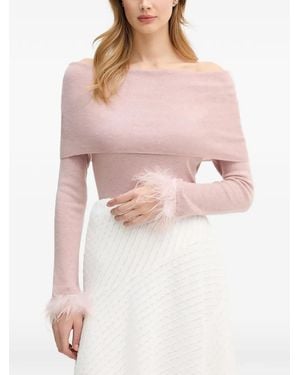 Pedro Del Hierro Madrid Jersey Con Hombros Descubiertos - Rosa