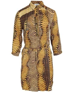 Amir Slama Abstract Print Dress - Yellow