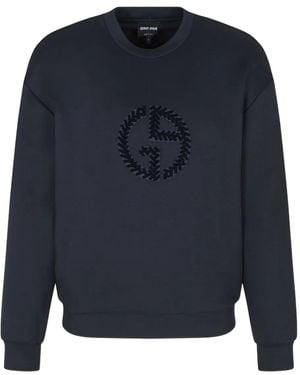 Giorgio Armani Round-neck Sweatshirt - Blue
