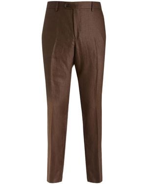 Brian Dales Pantalones ajustados - Marrón