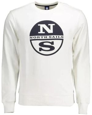 North Sails Sweat À Logo Imprimé - Blanc