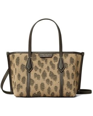 Tory Burch Mini Perry Canvas Tote - Metallic