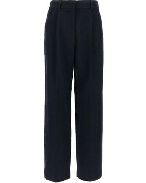 Blazé Milano Pleated Pocket Straight Trousers - Blue