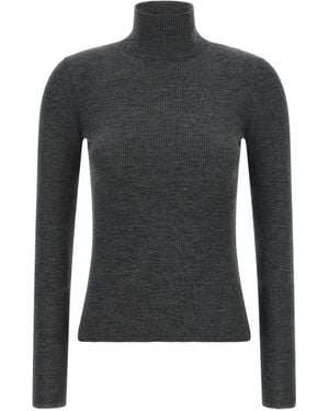 Max Mara Gerippter Cavallo Pullover - Schwarz