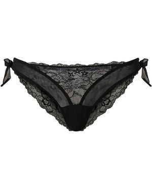 Twinset Bragas con detalle de lazo - Negro