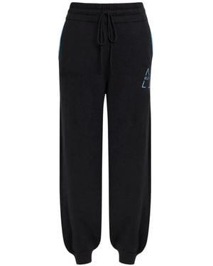 AN-Y1 Vita Loose-Fit Track Trousers - Black