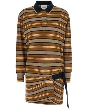Isabel Marant Isea Striped Dress - Brown
