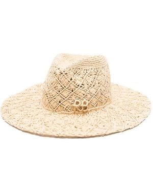 Ruslan Baginskiy Gewebter Fedora Mit Logo-Detail - Natur