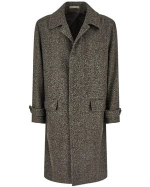 Corneliani Herringbone-Weave Coat - Gray