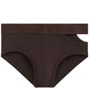 Louis-Gabriel Nouchi Slip mit Cut-Out - Schwarz