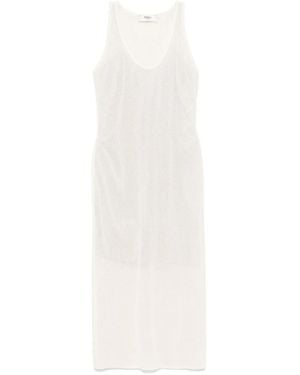Fendi Cream Mesh Dress - White