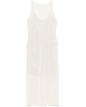 Fendi Cream Mesh Dress - White